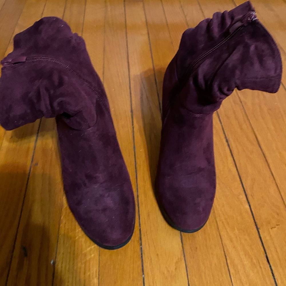 Women's Purple Suede Boots